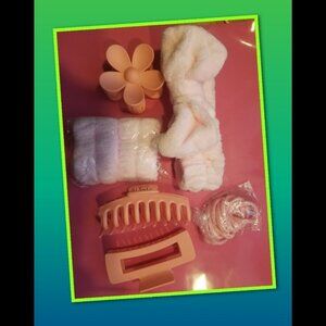 Pink hair accessory bundle- new